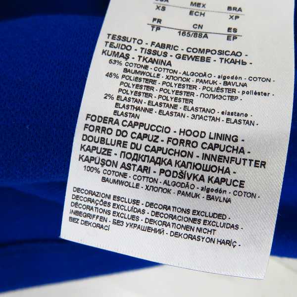 実際に弊社で買取させて頂いたARMANI EXCHANGE/アルマーニエクスチェンジ 2トーン ハーフジップ プルオーバー パーカー/フーディー 3GZMAA ZJBFZ/XSの画像 4枚目