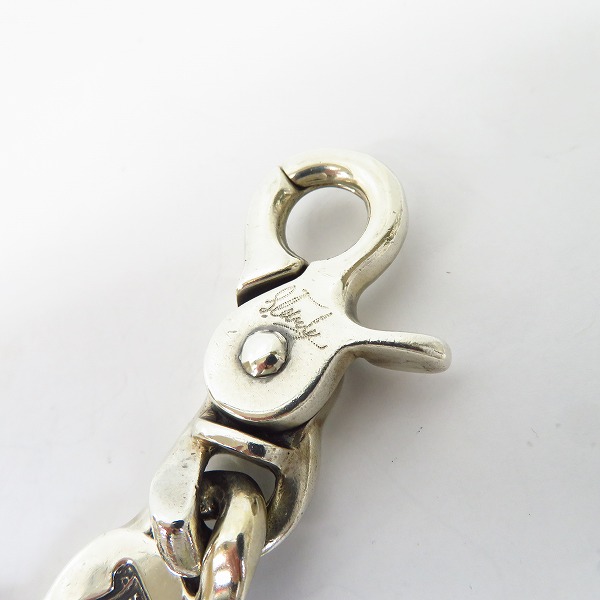 実際に弊社で買取させて頂いた【ギャラ付き】STANLEY GUESS/スタンリーゲス ラウンドウッド インレイ リンククリップ ブレスレットの画像 4枚目