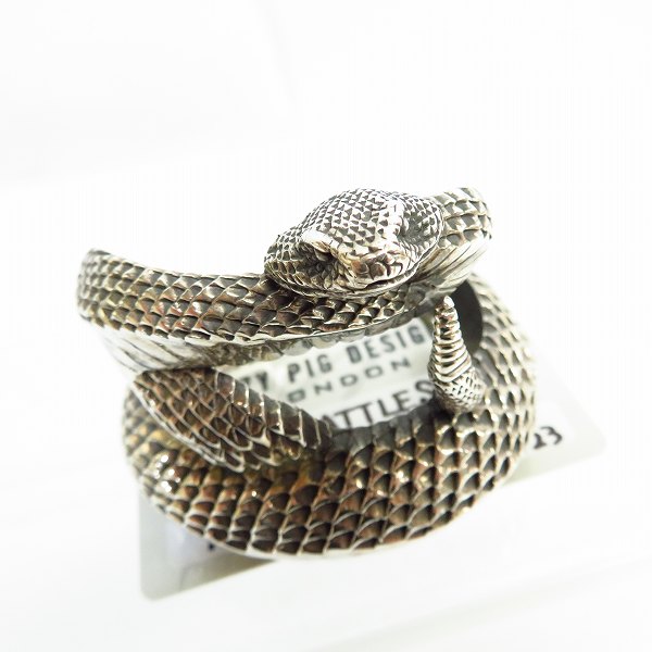 実際に弊社で買取させて頂いた【ギャラ付】CRAZY PIG/クレイジーピッグ ラージラトルスネークバングル