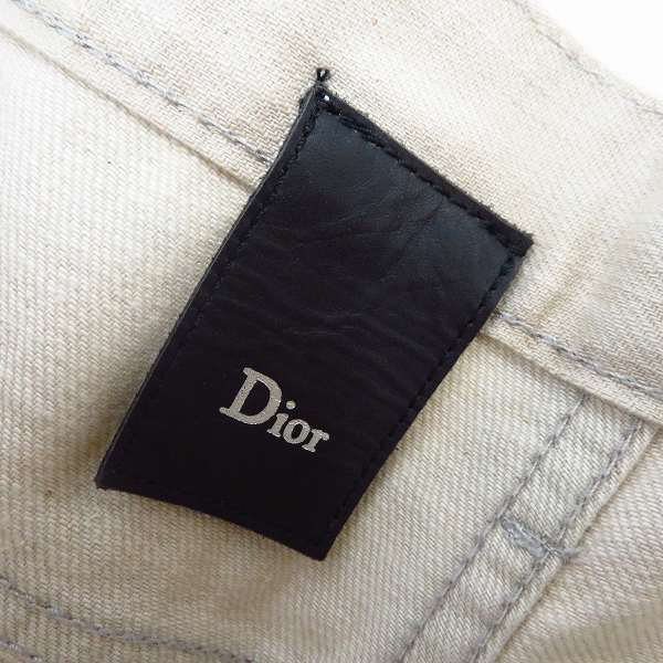 実際に弊社で買取させて頂いた【JPタグ】DIOR HOMME/ディオールオム 10SS ペンキ加工 スキニーデニムパンツ 0E31J2221420/26の画像 2枚目