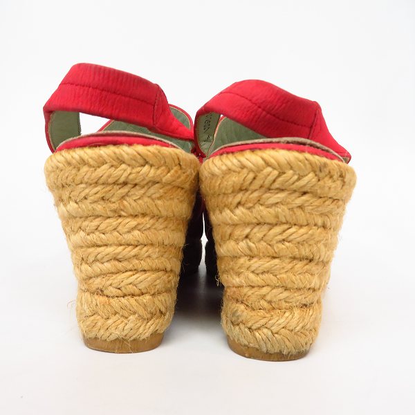 実際に弊社で買取させて頂いたChristian Dior/クリスチャンディオール CDロゴ刺繍 スウェード/エスパドリーユ ヒールシューズ 5の画像 1枚目