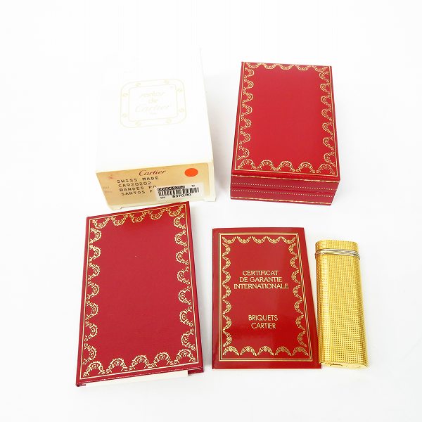 実際に弊社で買取させて頂いたCartier/カルティエ オーバル ガスライター ゴールドの画像 4枚目