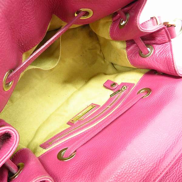 実際に弊社で買取させて頂いたJIMMY CHOO/ジミーチュウ ロゴプレート ロザリー レザーハンドバッグの画像 5枚目