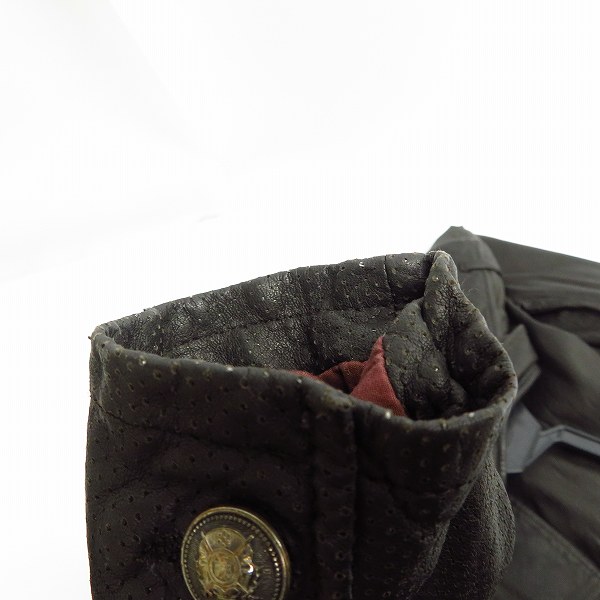 実際に弊社で買取させて頂いたMARCO TAGLIAFERRI/マルコタリアフェリ ラムレザー ジャケット/40の画像 7枚目