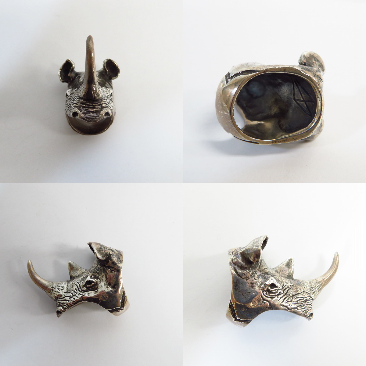 実際に弊社で買取させて頂いた【ギャラ付】CRAZY PIG/クレイジーピッグ ライノセラスリング 18号の画像 1枚目