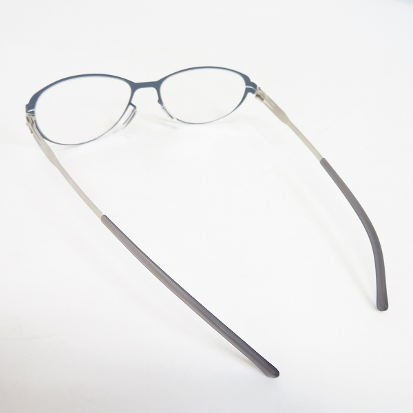 実際に弊社で買取させて頂いたic! berlin/アイシーベルリン 眼鏡/メガネフレーム/アイウェア Rossana P 863424 グレー系の画像 1枚目