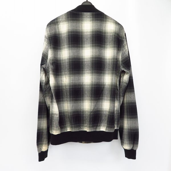 実際に弊社で買取させて頂いたNUMBER (N)INE/ナンバーナイン チェック ブルゾン ジャケット/４の画像 1枚目
