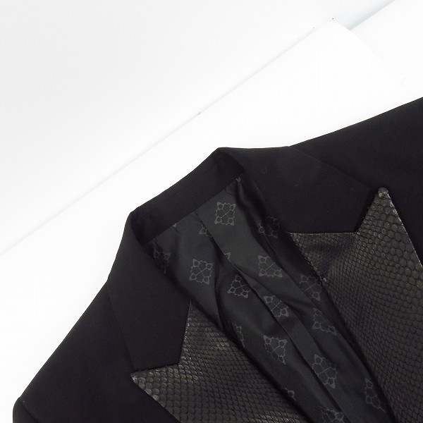 実際に弊社で買取させて頂いたBACKBONE THE CLASSIC/バックボーン 12ss  ピークドラぺル 切り替えテーラードジャケット/Sの画像 5枚目