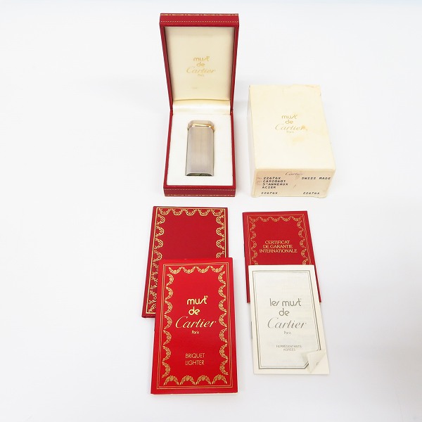 実際に弊社で買取させて頂いたCartier/カルティエ ローラーガスライター シルバー×ゴールドの画像 6枚目