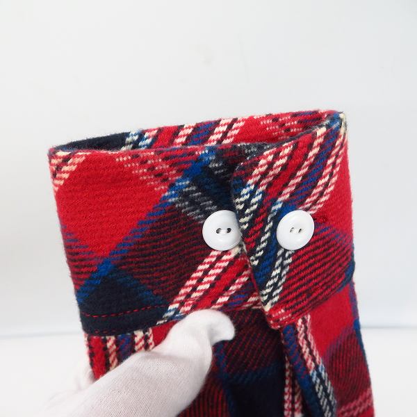 実際に弊社で買取させて頂いたNUMBER (N)INE/ナンバーナイン 長袖  ヘビーコットン ワーク チェック フランネル シャツ/3の画像 5枚目