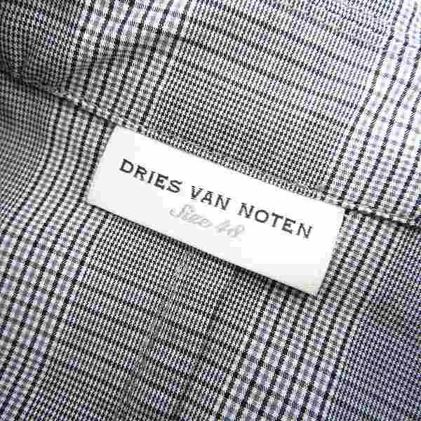 実際に弊社で買取させて頂いた【未使用】DRIES VAN NOTEN/ドリスヴァンノッテン BOXER 9168 チェックジャケット size：48の画像 2枚目