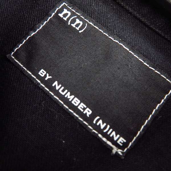 実際に弊社で買取させて頂いたNUMBER (N)INE/ナンバーナイン スタッズ 黒 ウエスタンシャツ/3の画像 2枚目
