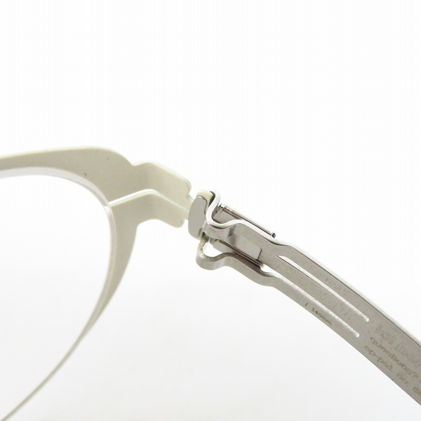 実際に弊社で買取させて頂いたic! berlin/アイシーベルリン 眼鏡/メガネフレーム/アイウェア Rossana P 863424 ホワイト系の画像 6枚目