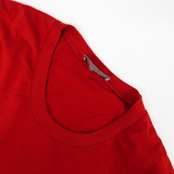 実際に弊社で買取させて頂いたDIOR HOMME/ディオールオム BEE刺繍 7H3362780010 半袖Tシャツ レッド/Sの画像 7枚目