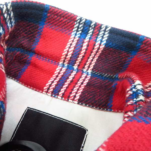 実際に弊社で買取させて頂いたNUMBER (N)INE/ナンバーナイン 長袖  ヘビーコットン ワーク チェック フランネル シャツ/3の画像 4枚目