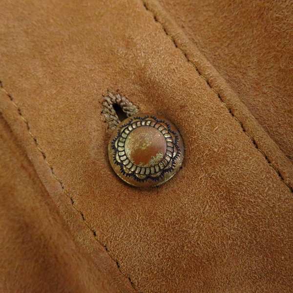 実際に弊社で買取させて頂いたBACKLASH/バックラッシュ シープレザー コンチョボタン ウェスタンシャツ 1223-02/2の画像 4枚目