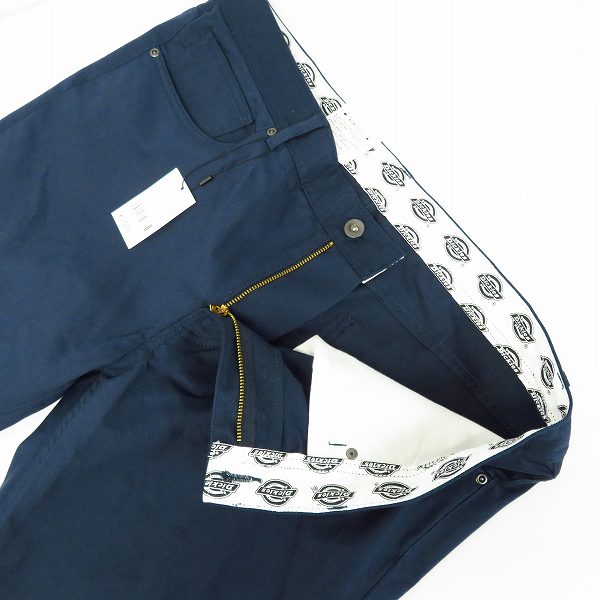 実際に弊社で買取させて頂いたDickies/ディッキーズ FLAT FRONT WORK PNT ワークパンツ ダークネイビー/36の画像 2枚目