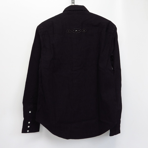 実際に弊社で買取させて頂いた 【未使用】NUMBER (N)INE/ナンバーナイン スタッズ デニムウエスタンシャツ S14-NNS002/4の画像 1枚目