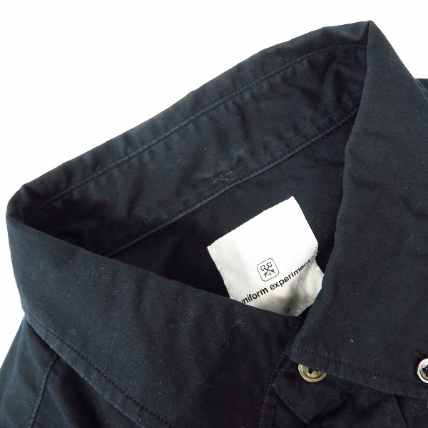 実際に弊社で買取させて頂いたuniform experiment/ユニフォームエクスペリメント 13AW ボタンダウンシャツ UE-123011/3の画像 7枚目