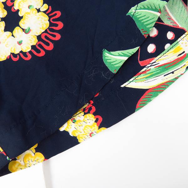 実際に弊社で買取させて頂いたSUN SURF/サンサーフ MACITOSH UKULELE/マッキントッシュ ウクレレ アロハ/ハワイアンシャツ SS30094/Size：Sの画像 7枚目