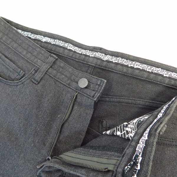 実際に弊社で買取させて頂いたNUMBER (N)INE/ナンバーナイン 音符ハート 07AW ウォッシュドブラックスキニー F07-NNP006A/3の画像 4枚目
