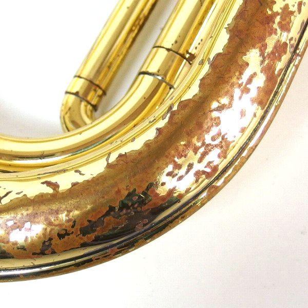 実際に弊社で買取させて頂いた★【ジャンク】YAMAHA YAH202/ヤマハ アルトホルン ハードケース付きの画像 5枚目