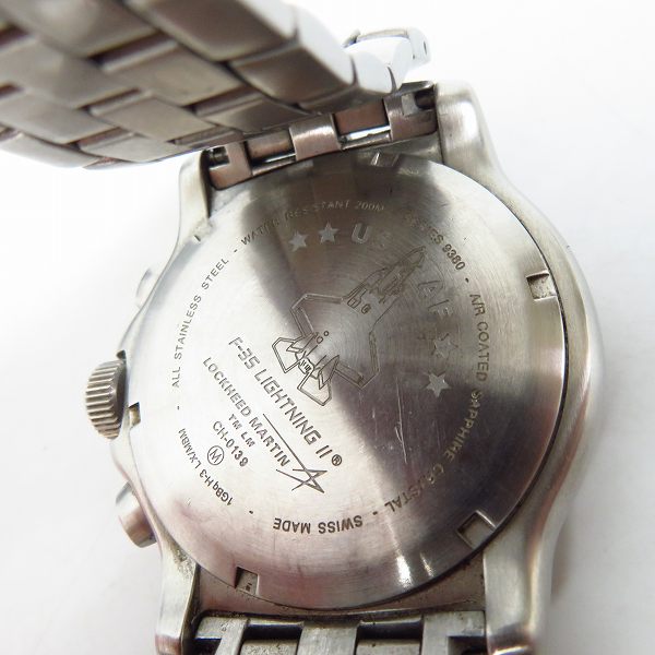 実際に弊社で買取させて頂いたLUMINOX/ルミノックス ロッキードマーティン F-35ライトニング 2/9382 【動作未確認】の画像 4枚目