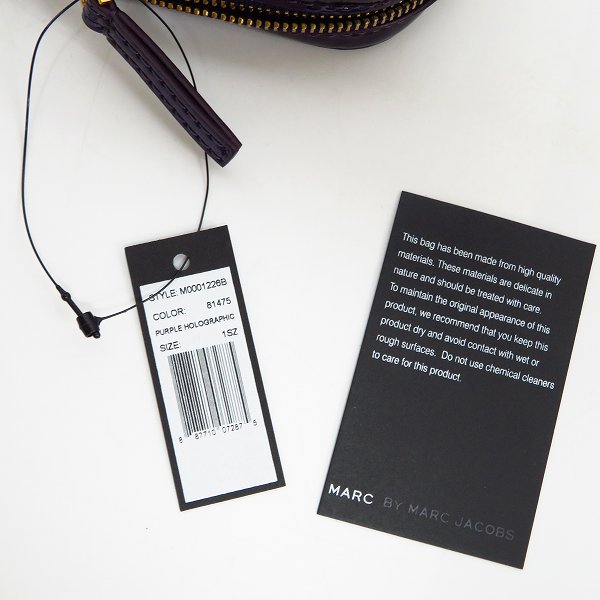 実際に弊社で買取させて頂いた【未使用】MARC BY MARC JACOBS/マークバイマークジェイコブス PC タブレットケース/クラッチバッグ エナメル M0001226B の画像 7枚目