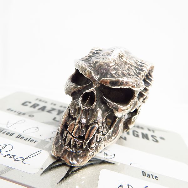 実際に弊社で買取させて頂いた【ギャラ付】CRAZY PIG/クレイジーピッグ SOB バイオメカニカル リング 15号