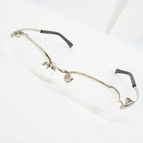 実際に弊社で買取させて頂いた999.9/フォーナインズ メガネフレーム O-32T オーバル型/シルバー