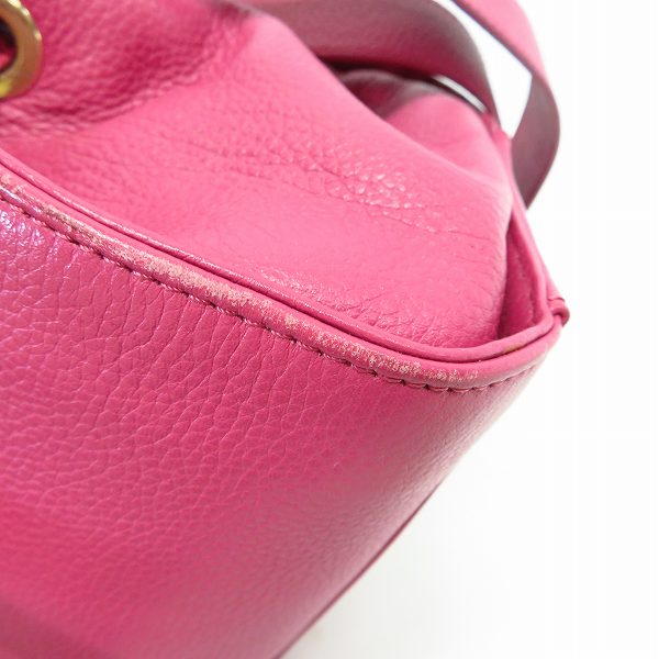 実際に弊社で買取させて頂いたJIMMY CHOO/ジミーチュウ ロゴプレート ロザリー レザーハンドバッグの画像 3枚目