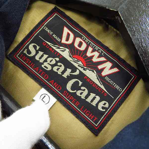 実際に弊社で買取させて頂いたSUGAR CANE/シュガーケーン ダウンベスト レザーヨーク SC12340/Lの画像 2枚目