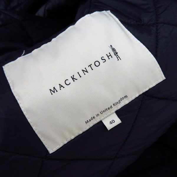 実際に弊社で買取させて頂いたMACKINTOSH/マッキントッシュ ウール 中綿キルティングコート 40の画像 3枚目