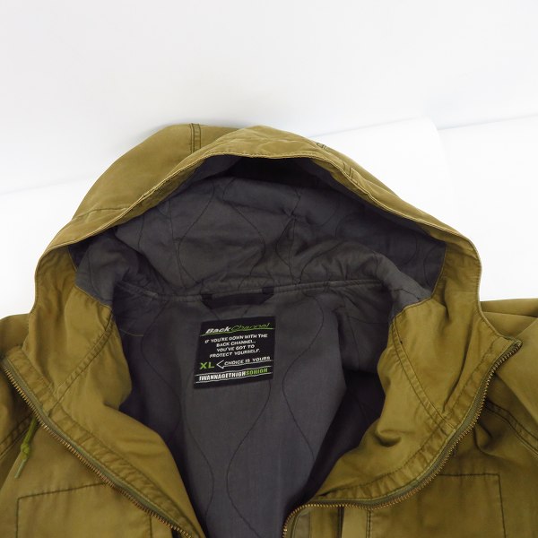実際に弊社で買取させて頂いたBack Channel/バックチャンネル フーデッドブルゾン ジャケットの画像 4枚目