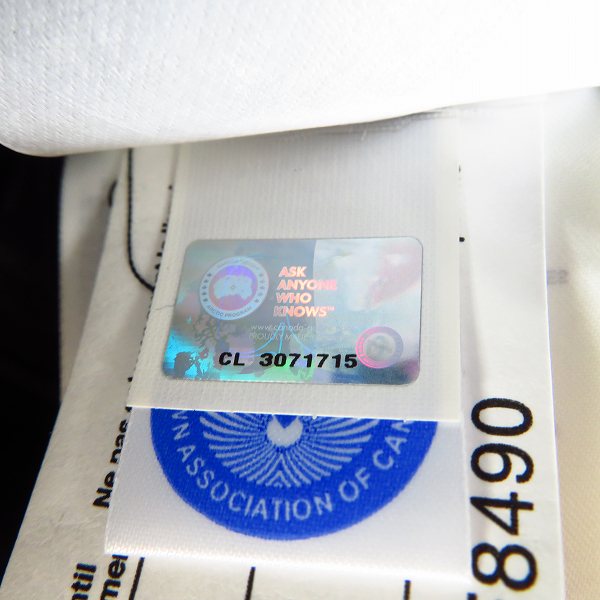 実際に弊社で買取させて頂いた【JPタグ】CANADA GOOSE/カナダグース EDIFICE別注 CRESTON PARKA/クレストン パーカ ダウンジャケット 3481JMB/2XSの画像 4枚目