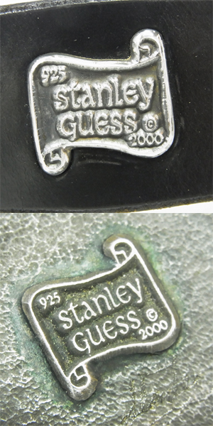 実際に弊社で買取させて頂いたSTANLEY GUESS/スタンリーゲス ストーンアイズ マルチスカル バックル ベルトの画像 3枚目