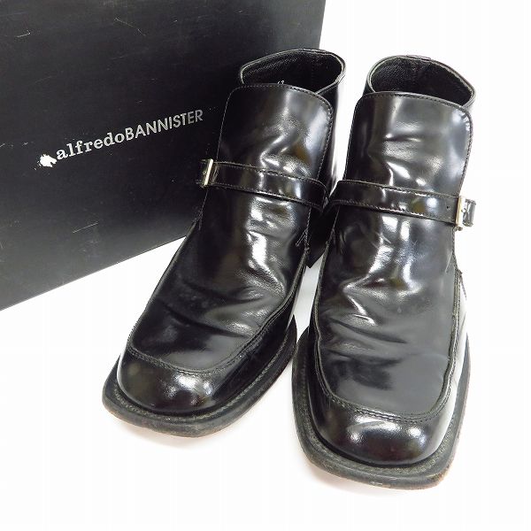 実際に弊社で買取させて頂いたalfredoBANNISTER/アルフレッドバニスター レザーモンクストラップブーツ/42