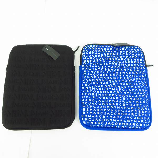 実際に弊社で買取させて頂いたMARC BY MARC JACOBS/マークバイマークジェイコブス ロゴ総柄 タブレットケース/クラッチバッグ 2点セットの画像 1枚目