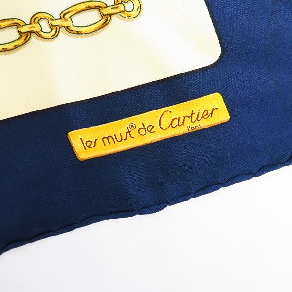実際に弊社で買取させて頂いたCartier/カルティエ スカーフ シルク 総柄/ブランドロゴの画像 1枚目