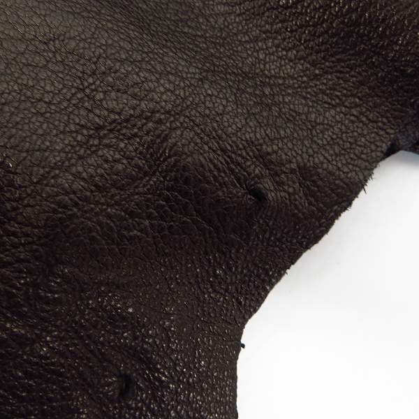 実際に弊社で買取させて頂いたBACK BONE/バックボーン 鹿革/ディアスキン レザーシャツ/長袖 ブラック BB10SS-LS20B/Lの画像 8枚目