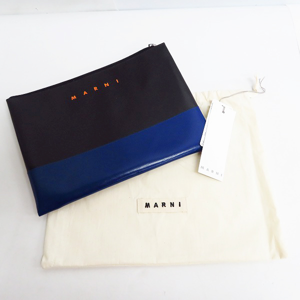 実際に弊社で買取させて頂いたMARNI/マルニ バイカラー クラッチバッグ PHMI0001A2P3572の画像 6枚目