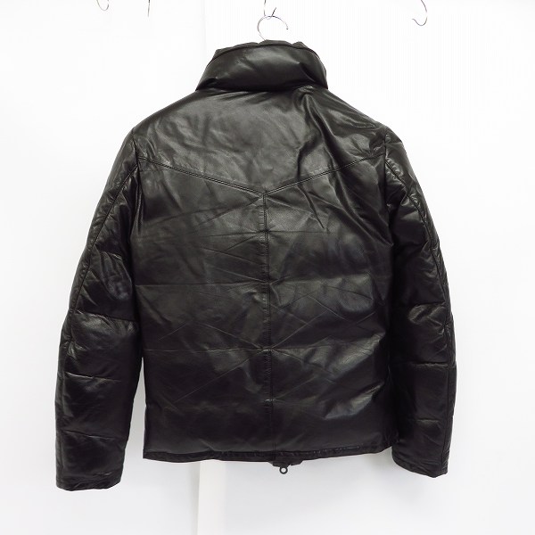 実際に弊社で買取させて頂いた BACKLASH/バックラッシュ 羊革 レザーダウンライダース 1107-01/2の画像 1枚目