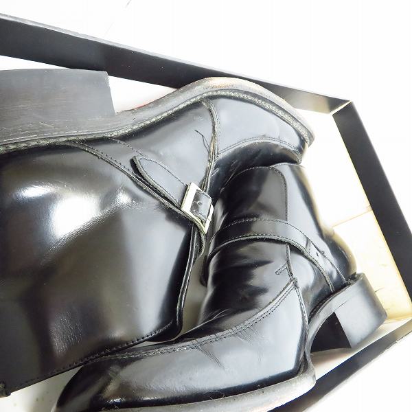 実際に弊社で買取させて頂いたalfredoBANNISTER/アルフレッドバニスター レザーモンクストラップブーツ/42の画像 9枚目