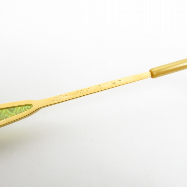 実際に弊社で買取させて頂いたJean Paul GAULTIER/ジャンポールゴルチエ ヴィンテージ サングラス ゴールド 56-7113の画像 4枚目