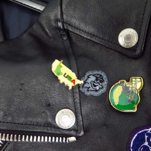 実際に弊社で買取させて頂いたGOLDEN GOOSE DELUXE BRAND/ゴールデングース ダブルライダースジャケット G28MP537 A7/Mの画像 6枚目