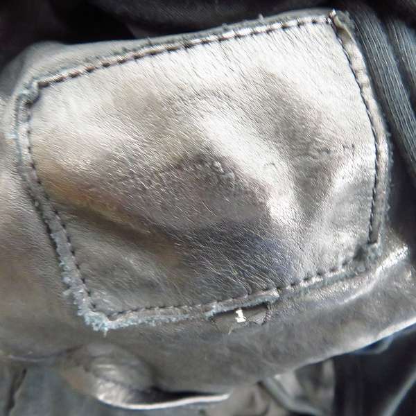 実際に弊社で買取させて頂いたBACKLASH/バックラッシュ イタリアン ダブルショルダー製品染めダブルライダース インナー付き1254-02/S の画像 2枚目