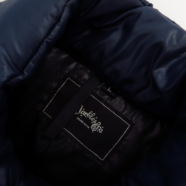 実際に弊社で買取させて頂いた【未使用】Marbles/マーブルス STARS PUFFY VEST スターパフベスト MJK-A1804 ネイビー/Lの画像 2枚目
