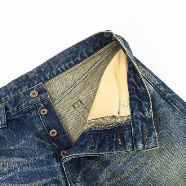 実際に弊社で買取させて頂いたBACKLASH/バックラッシュ  クラッシュ/ダメージ加工 デニムパンツ 1308-07/XLの画像 4枚目