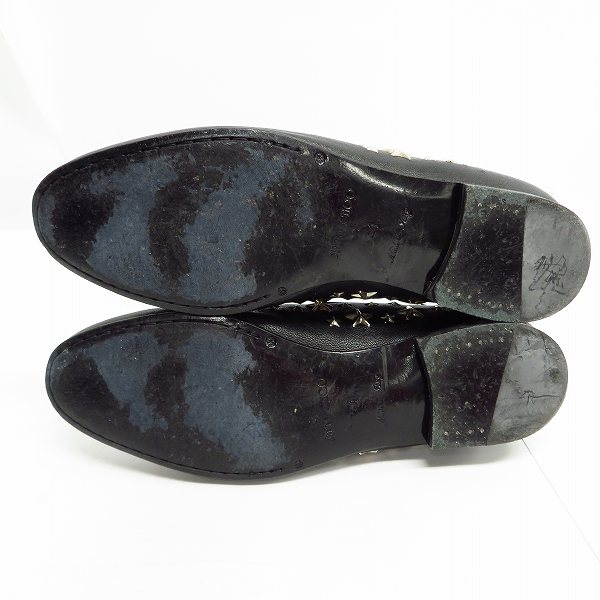 実際に弊社で買取させて頂いたJimmy Choo/ジミーチュウ スタッズ スリッポン/ブラック/41の画像 2枚目