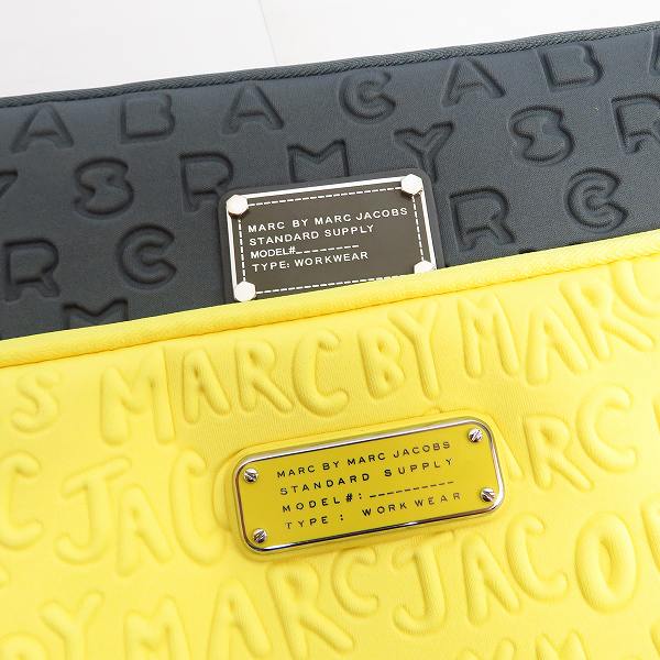 実際に弊社で買取させて頂いた【未使用】MARC BY MARC JACOBS/マークバイマークジェイコブス PC タブレットケース M0003461/M6PE022 2点セットの画像 3枚目
